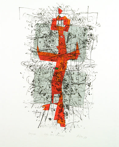 "Idol des Ikarus" 1980. Lithograph by Alfred Traugott MOERSTEDT