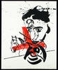 Untitled, 1987. Silkscreen by Wolfram Adalbert SCHEFFLER Print (GDR)