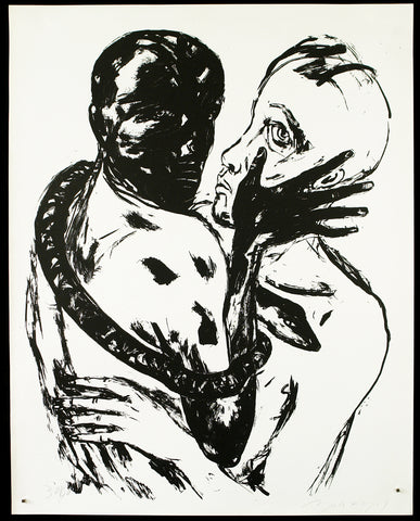 Untitled, around 1983. Lithograph by Angela HAMPEL