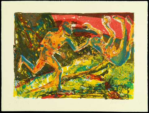 Post-Wendezeit. Untitled, 1996. Lithograph by Antoinette MICHEL