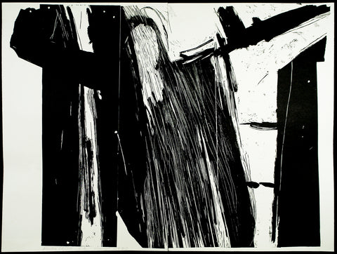 Polska grafika, 1990. Large-scale linocut by Blanka Anna Latka