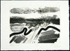 "Bewegte Erde", 1988. Aquatint and embossing print by Christian LANG Print (GDR)