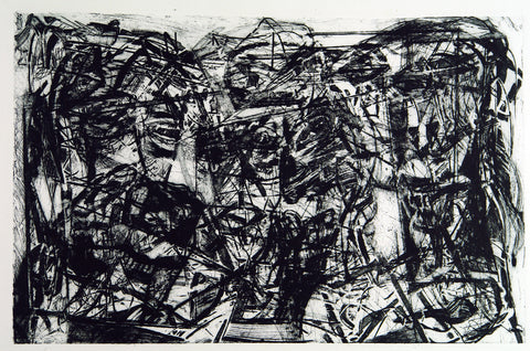 "Hinter Glas", 1990. Aquatint by  E.R.N.A. (Elke Böckelmann)
