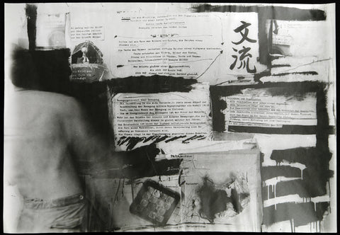 Conceptual art. "Totengespräche Joseph Beuys/3", 1986. Six Photographs/mixed media by Rainer GOERSS