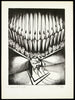 Hungarian Expressionism. „L’orgue de l’enfer“, 1924. Lithograph by Gyula ZILZER Print (Hungary)