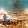 Leipzig School. „Am Rande der Sahara“, 1981. Aquatint by Ulrich HACHULLA Print (GDR)