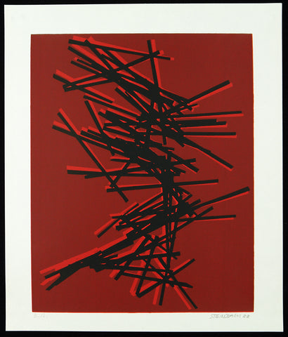 Untitled, 1988. Serigraph by Joerg STEINBACH