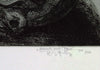 "Mensch und Pferd", 1985. Aquatint by Karl-Georg HIRSCH Print (GDR)