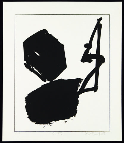 Informel. „O.T.“, 1988. Serigraph by Klaus HAEHNER-SPRINGMUEHL