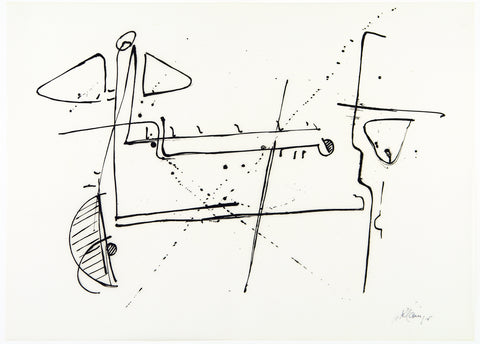Untitled, 1988. Serigraph by Gerhard KLAMPAECKEL