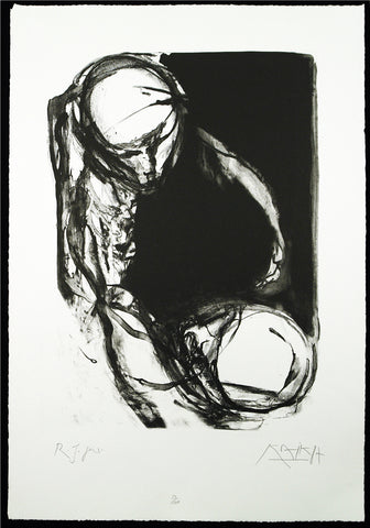 "R.J. gew.", 1987. Lithograph by Gregor-Torsten KOZIK