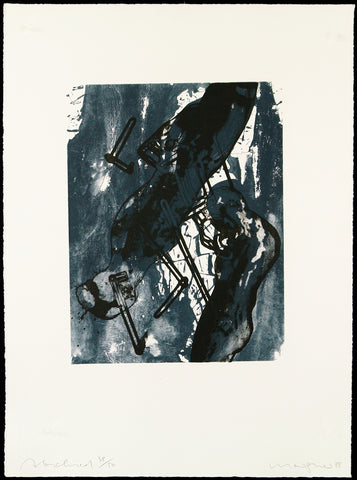 „Abschied“, 1988. Lithograph by Michael MORGNER