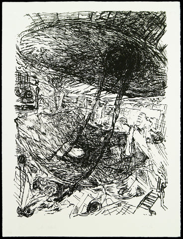 "Das Werk", 1986. Lithograph by Osmar OSTEN