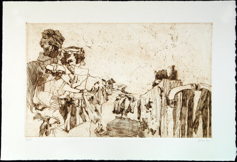 Untitled, 1987. Drypoint by Christine PERTHEN
