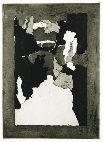 "Märkische Abendlandschaft", 1979. Aquatint by Christine PERTHEN