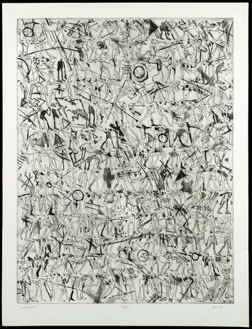 "Soldatenlied", 1986. Aquatint by Rainer HENZE
