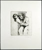 "Paar I", 1986. Aquatint by Ralph PENZ Print (GDR)