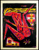 Nude. "Das wahre Antlitz", 1986. Serigraph by Tobias ELLMANN Print (GDR)