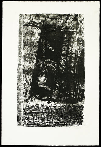 "Der Schacht", 1984. Lithograph by Walter LIBUDA