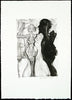 Nude. Untitled, 1989. Lithograph by Claus WEIDENSDORFER Print (GDR)