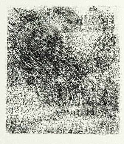 Post-Wendezeit. "Verdrehung", 1991. Etching and aquatint by Carlfriedrich CLAUS