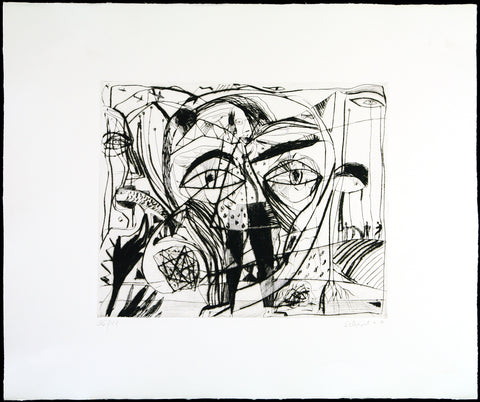 Untitled, 1986. Aquatint by Christine SCHLEGEL