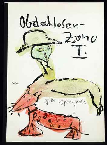 "Obdachlosen-Zone I.", 1989. Artist's book by Gitte HAEHNER-SPRINGMUEHL
