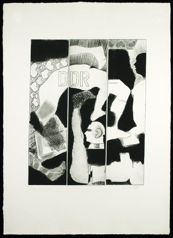 "DDR", 1983. Aquatint by Otto SANDER TISCHBEIN