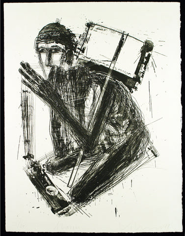 "Mann..." 1989. Lithograph by Steffen VOLMER