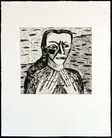 "Tränen nicht", 1985. Aquatint by Wolfgang SMY