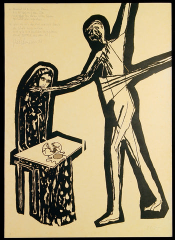 „Das Ei“, 1987. Serigraph by Frank BRETSCHNEIDER