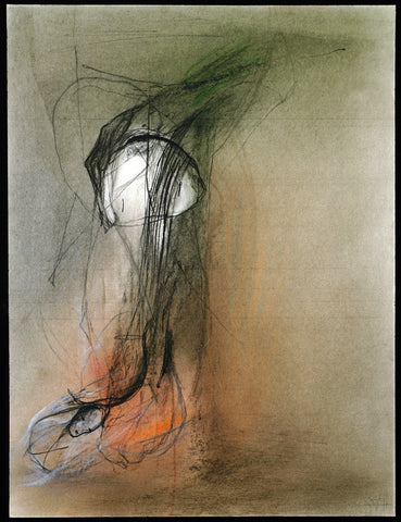 Untitled, 1987. Mixed media (crayon and charcoal drawing on carboard) by Gregor-Torsten KOZIK