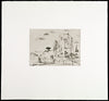 Post-Wendezeit. „Römische Skizze“, 1993. Drypoint by Joachim JOHN Print (GDR)