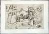 „Um Brot und Frieden!“, 1987. Drypoint by Joachim JOHN Print (GDR)