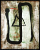 Informel. Untitled, 1985. Mixed media by Klaus SOBOLEWSKI Mixed Media (GDR)