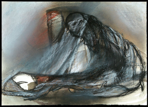 „Die Elenden“, 1989. Mixed media (crayon, charcoal, oil and gouache) by Gregor-Torsten KOZIK