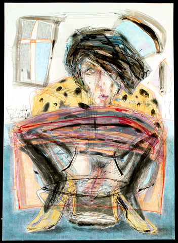 „Gar nicht nobel, Babe!“, 1987. Mixed media (ink, gouache and pencil on carboard) by Steffen VOLMER