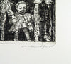 „Ausstieg“, 1988. Etching by Claus WEIDENSDORFER Print (GDR)